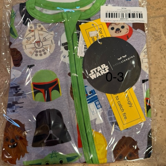 Little Sleepies Star Wars legends of the galaxy zippy 0-3